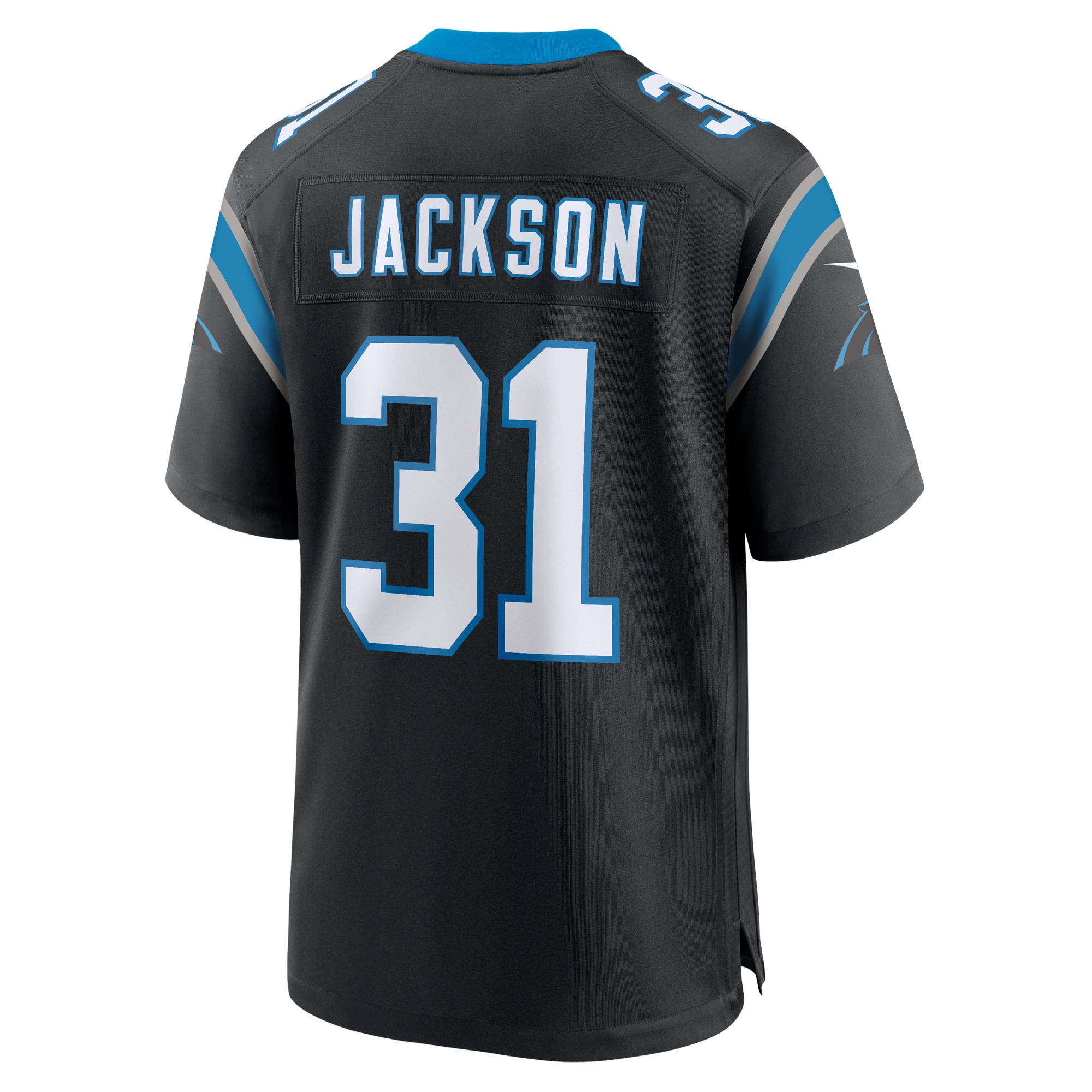 Men's Carolina Panthers Lamar Jackson Black Game Jersey