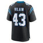 Men's Carolina Panthers Luiji Vilain Black Game Jersey