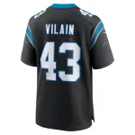 Men's Carolina Panthers Luiji Vilain Black Game Jersey