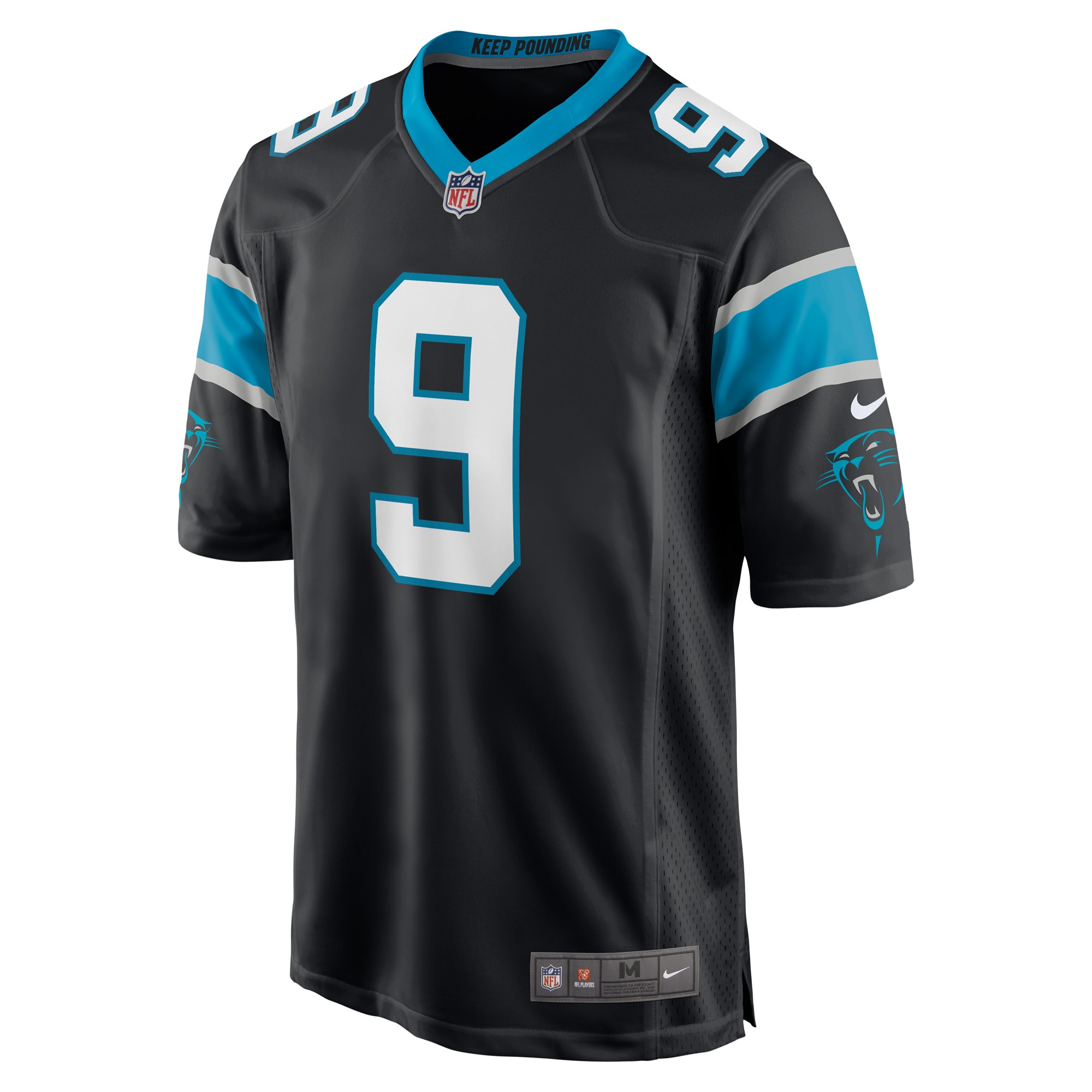 Men's Carolina Panthers Matt Corral Black Player Game Jersey