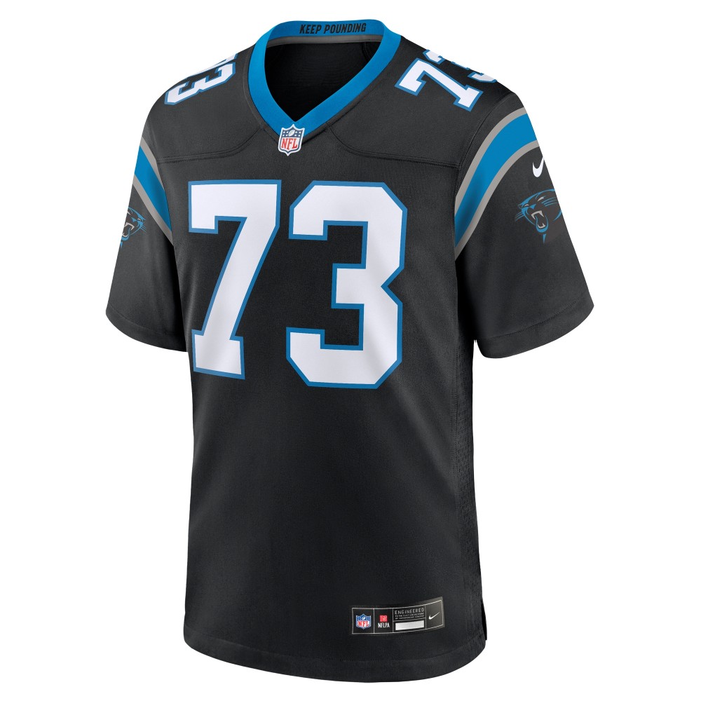 Men's Carolina Panthers Rashard Lawrence Black Game Jersey