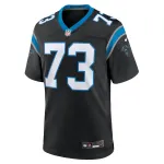 Men's Carolina Panthers Rashard Lawrence Black Game Jersey