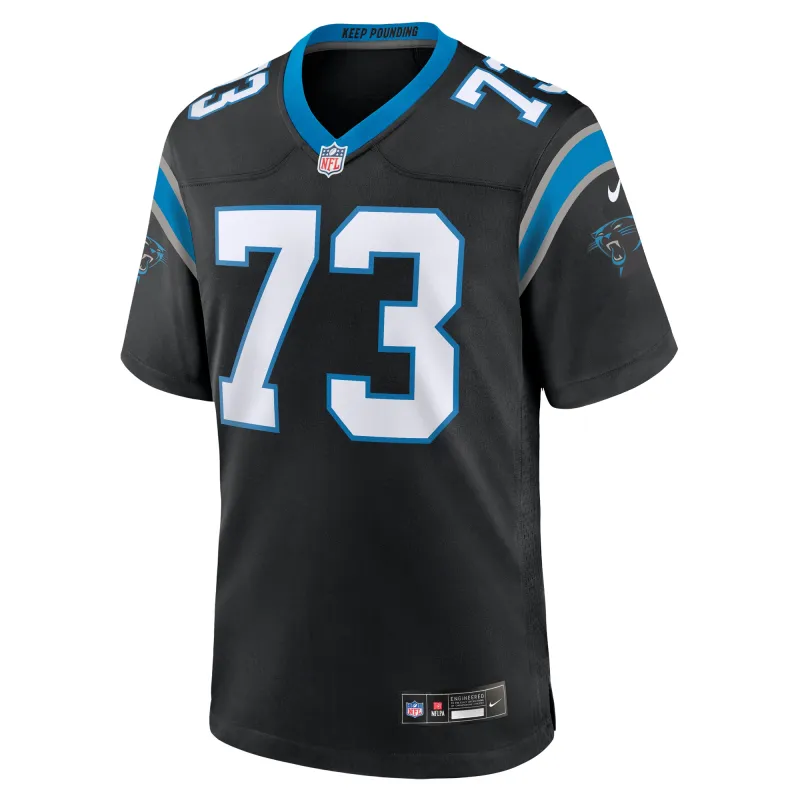 Men's Carolina Panthers Rashard Lawrence Black Game Jersey