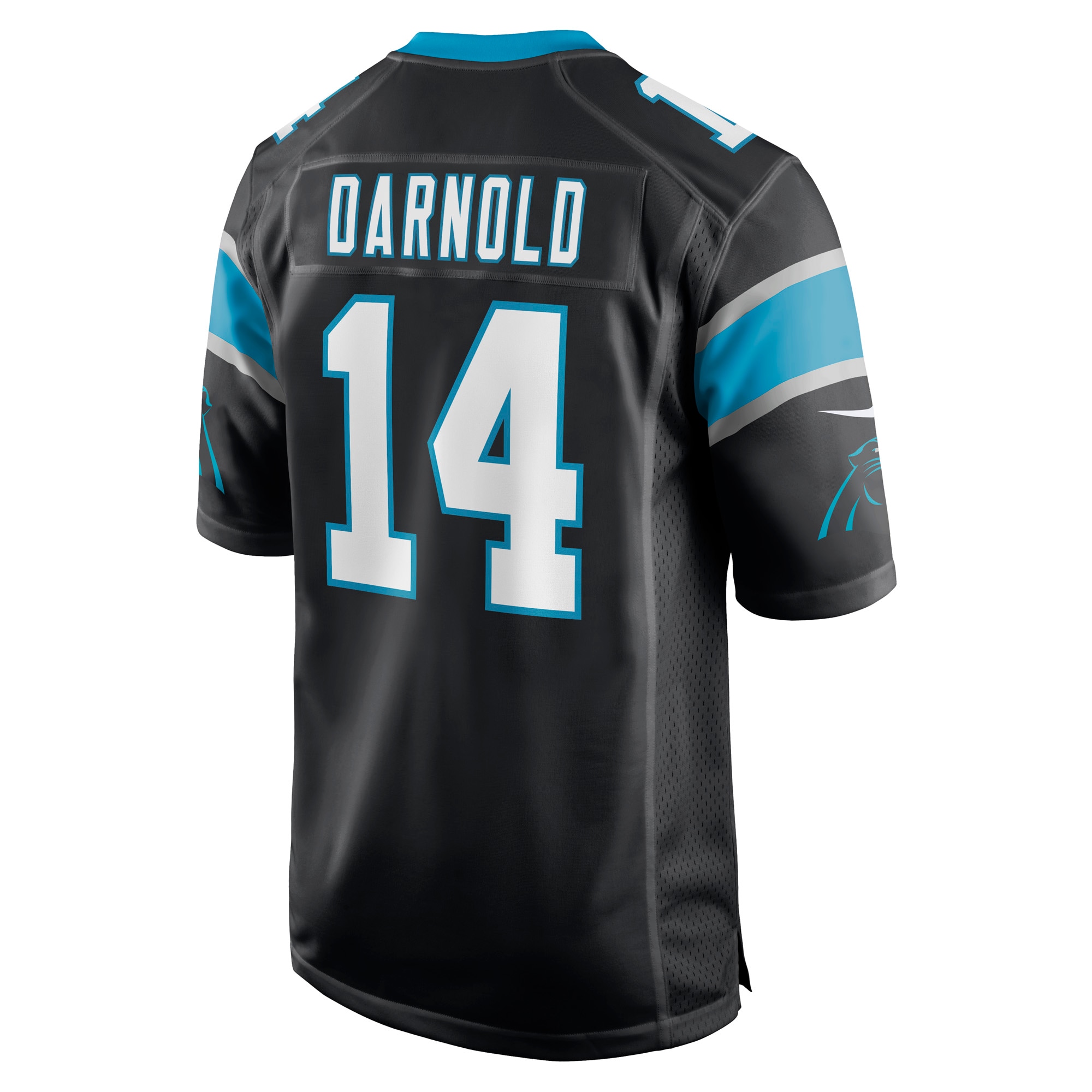 Men's Carolina Panthers Sam Darnold Black Game Player Jersey