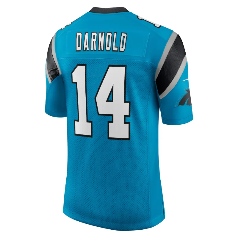 Men's Carolina Panthers Sam Darnold Blue Vapor Limited Jersey