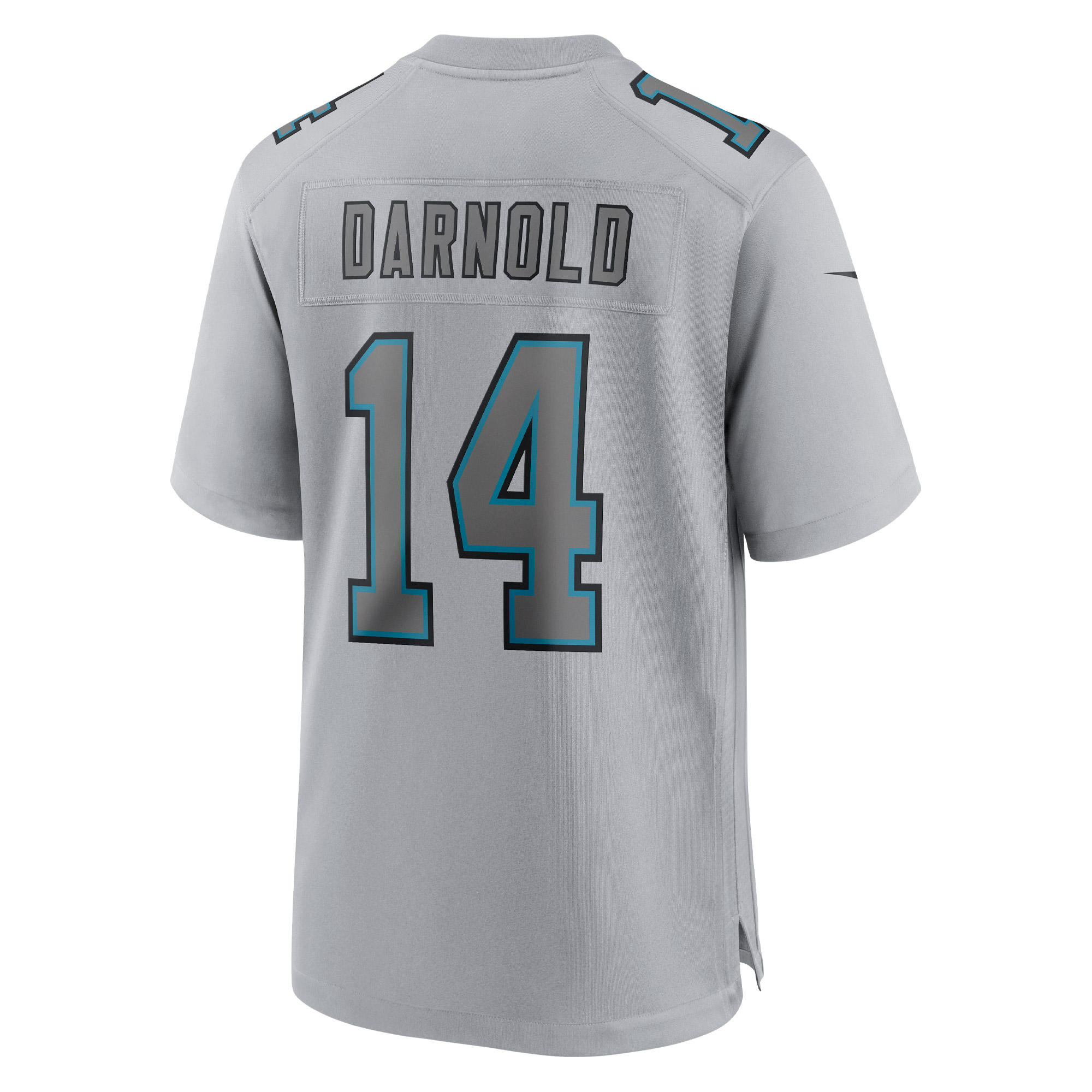 Men's Carolina Panthers Sam Darnold Gray Atmosphere Fashion Game Jersey