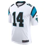 Men's Carolina Panthers Sam Darnold White Vapor Limited Jersey