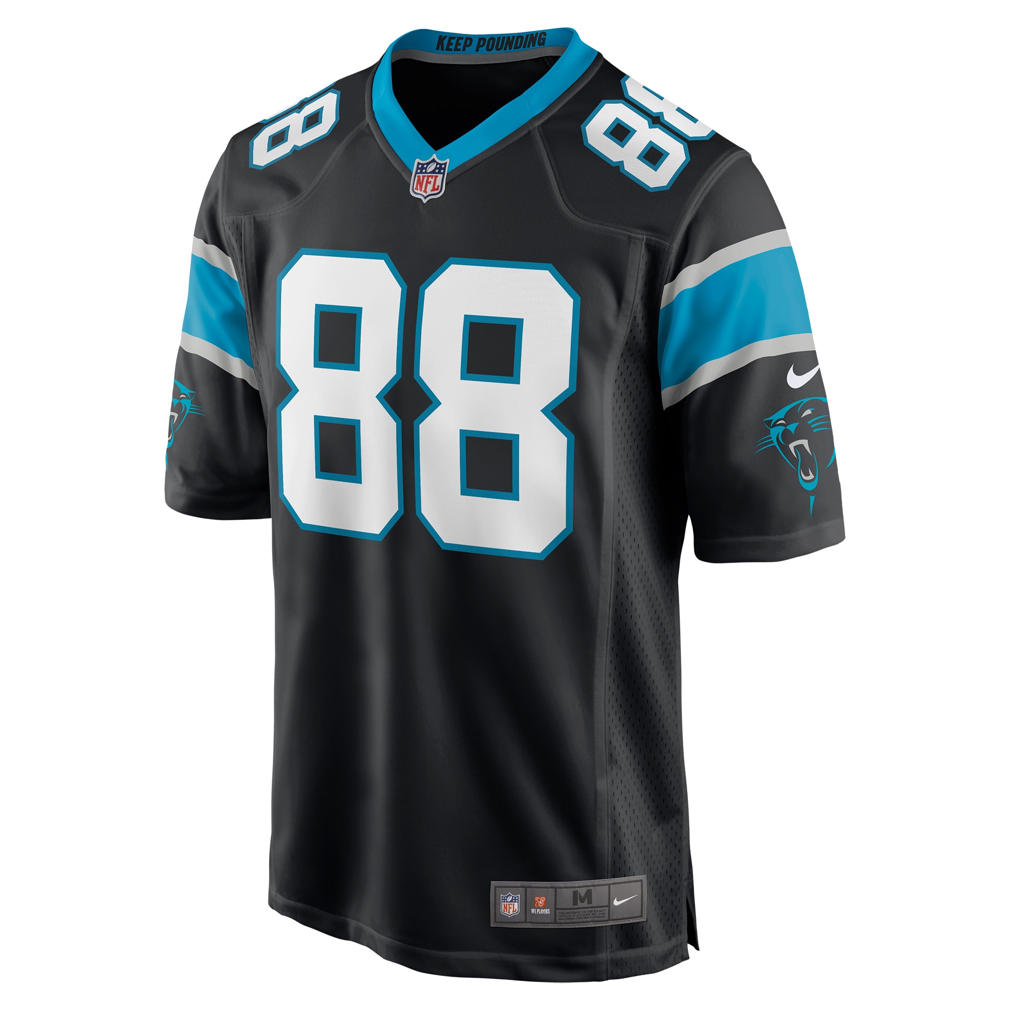 Men's Carolina Panthers Terrace Marshall Jr. Black 2021 NFL Draft Pick Player Game Jersey