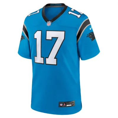Men's Carolina Panthers Xavier Legette Blue Alternate Game Jersey 02