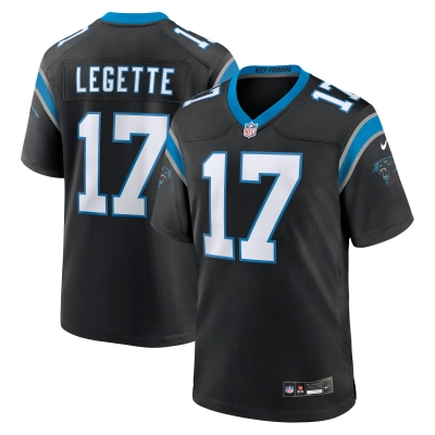 Men's Carolina Panthers Xavier Legette Black 2024 NFL First Round Pick Game Player Jersey 01
