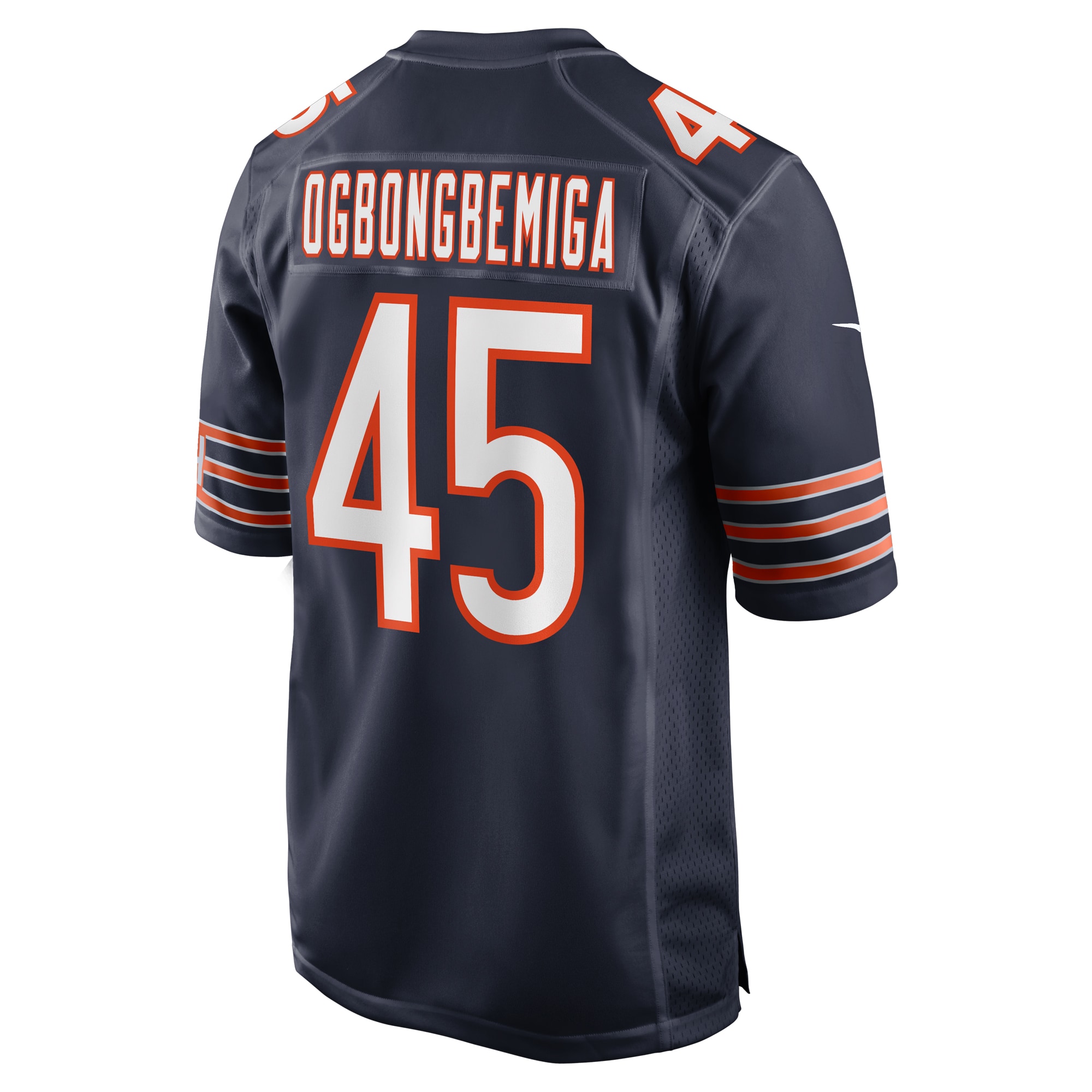 Men's Chicago Bears Amen Ogbongbemiga Navy Game Jersey