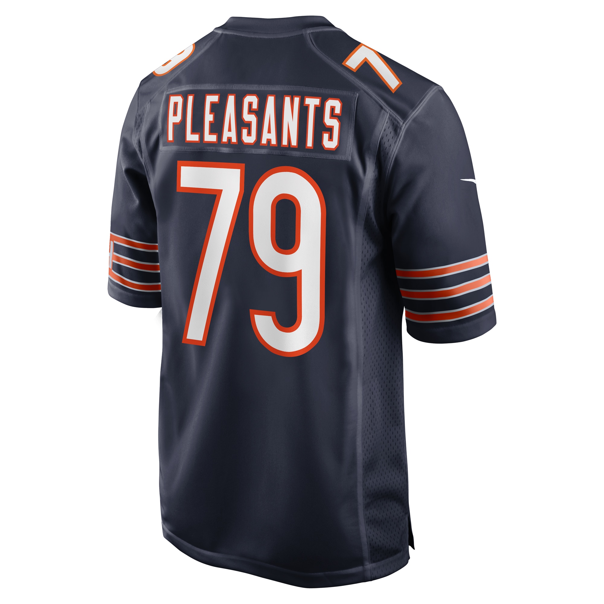 Men's Chicago Bears Austen Pleasants Navy Game Jersey