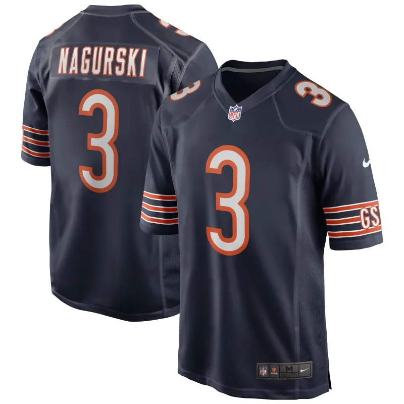 Men's Chicago Bears Bronko Nagurski Navy Game Retired Player Jersey