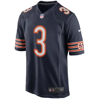 Men's Chicago Bears Bronko Nagurski Navy Game Retired Player Jersey 02