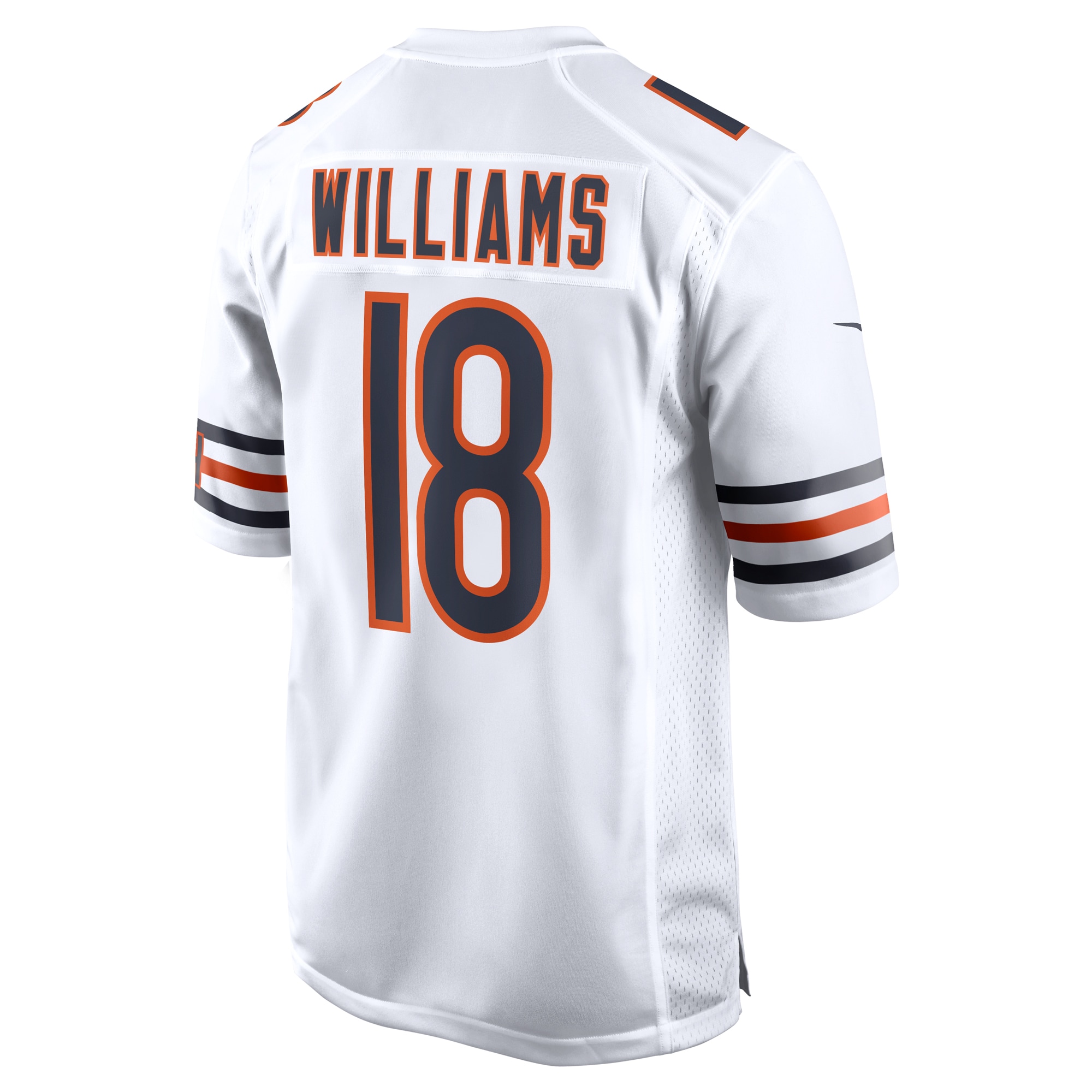 Men's Chicago Bears Caleb Williams White 2024 NFL Draft First Round Pick Player Game Jersey