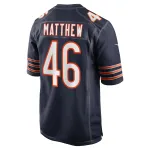 Men's Chicago Bears Christian Matthew Navy Game Jersey