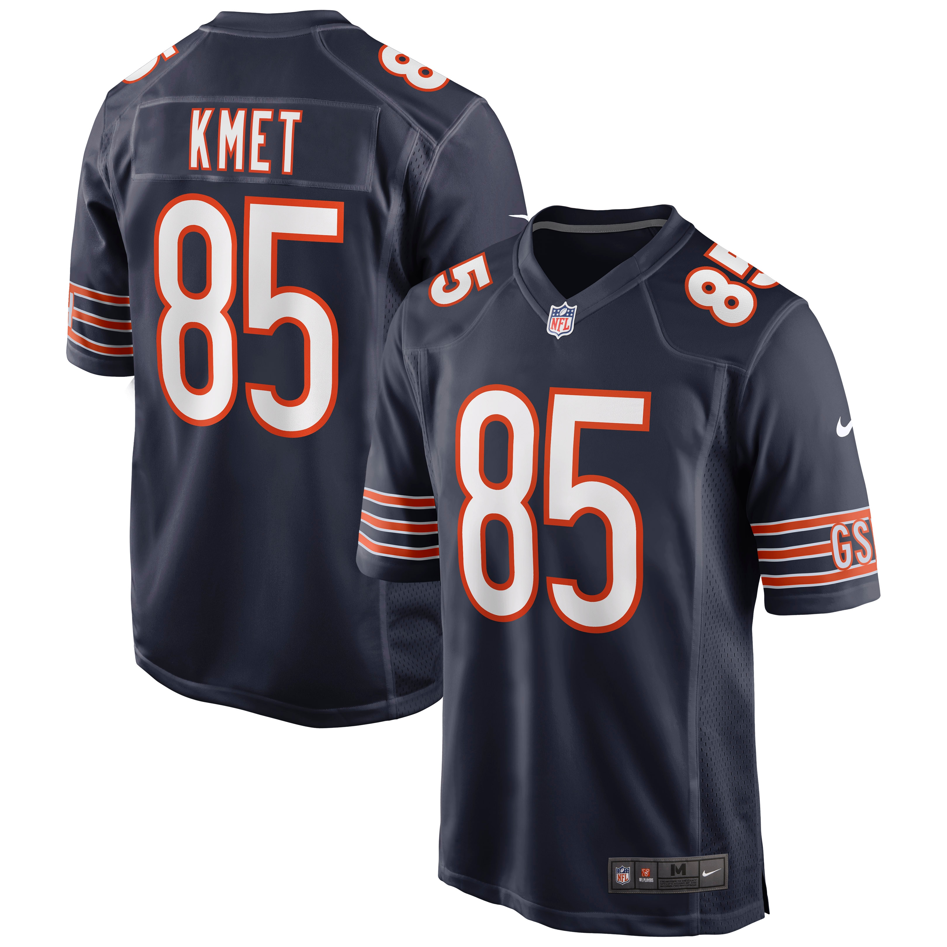 Men's Chicago Bears Cole Kmet Navy Player Game Jersey