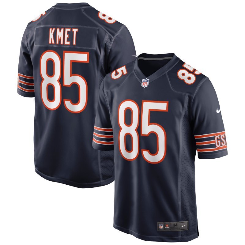 Men's Chicago Bears Cole Kmet Navy Player Game Jersey