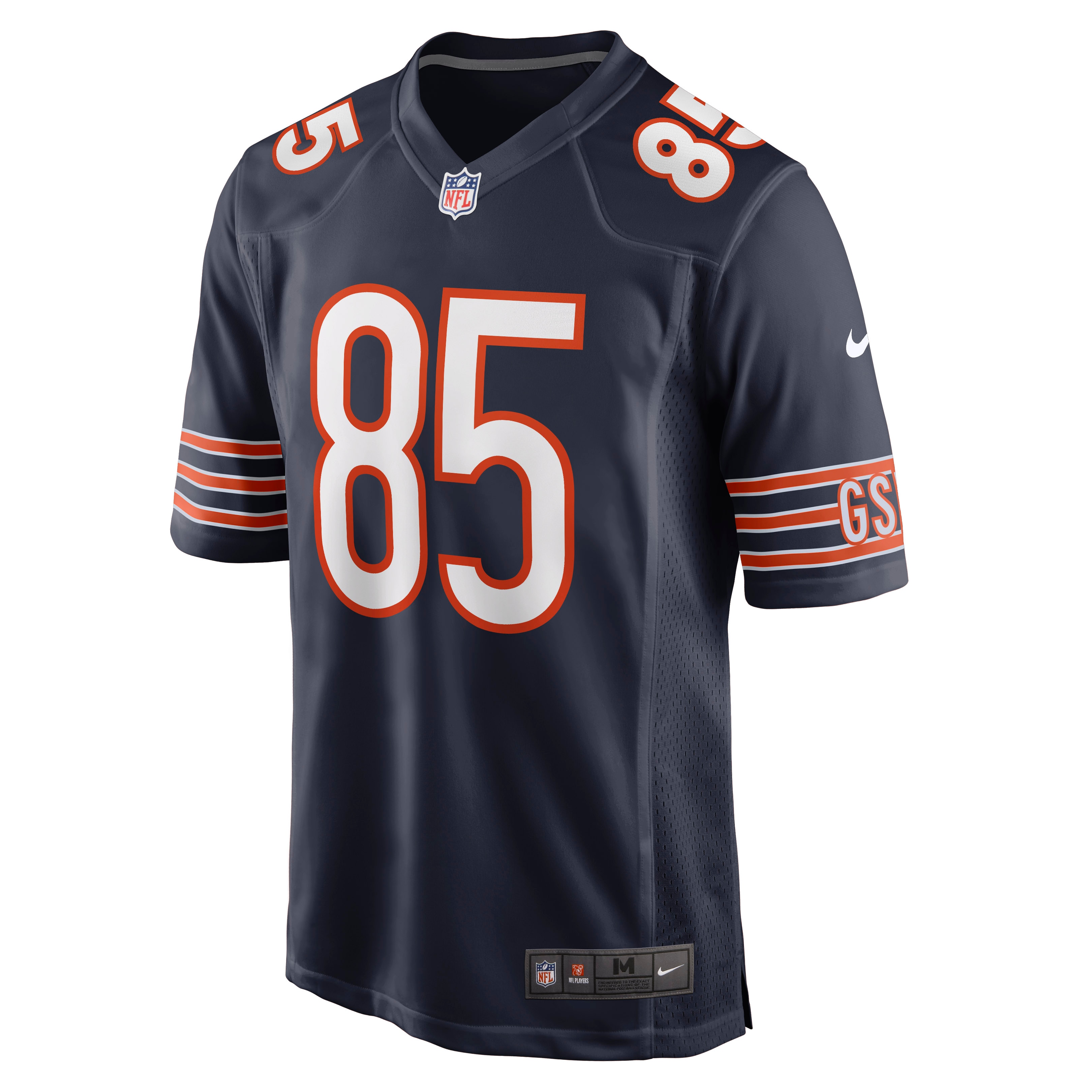Men's Chicago Bears Cole Kmet Navy Player Game Jersey
