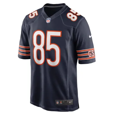 Men's Chicago Bears Cole Kmet Navy Player Game Jersey 02