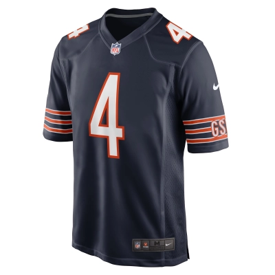 Men's Chicago Bears D'Andre Swift Navy Game Jersey 02