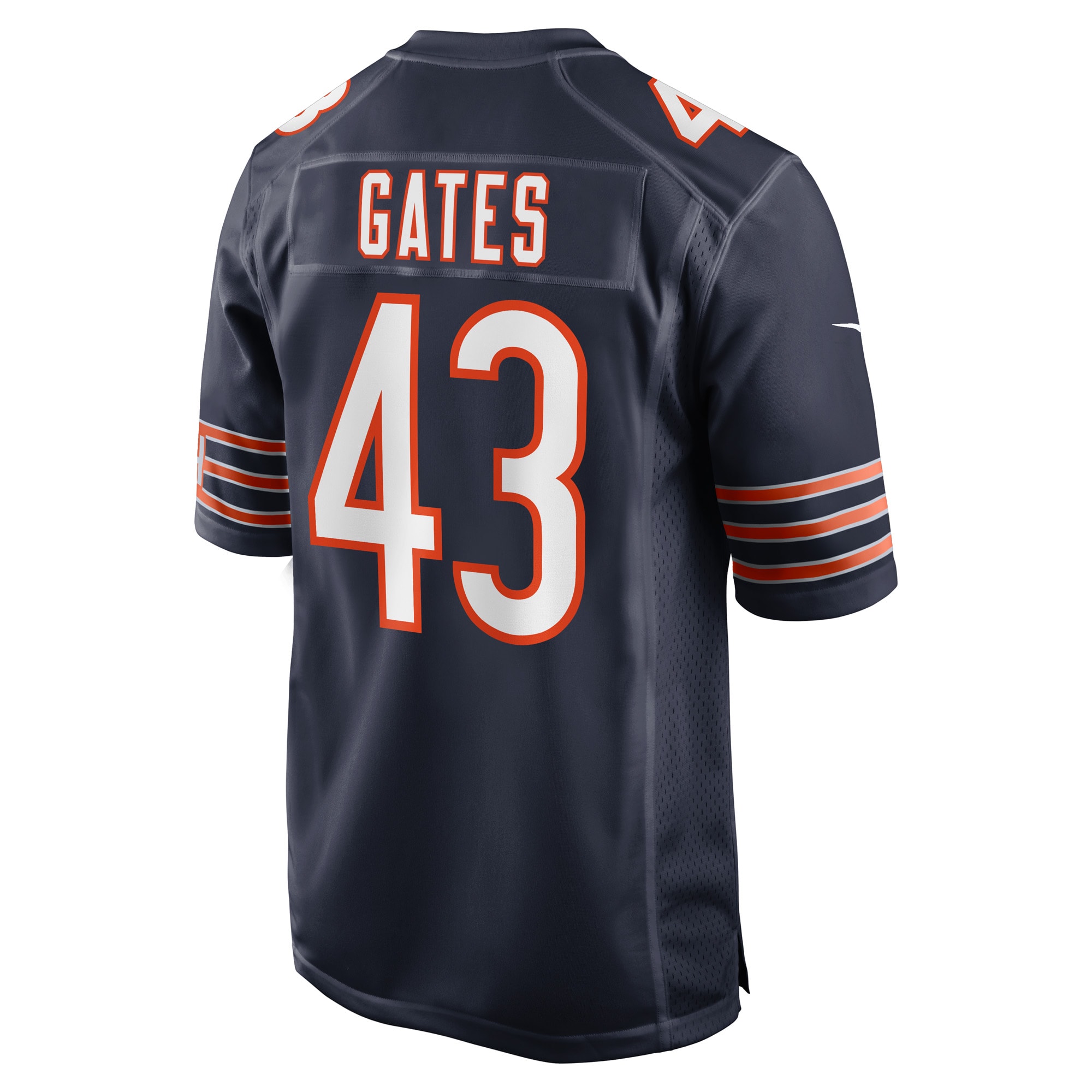 Men's Chicago Bears DeMarquis Gates Navy Game Player Jersey