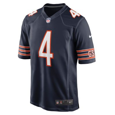 Men's Chicago Bears Eddie Jackson Navy Game Player Jersey 02