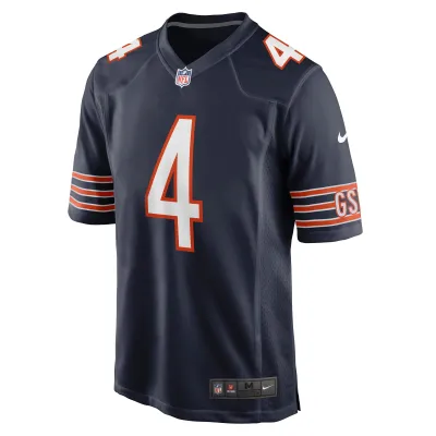 Men's Chicago Bears Eddie Jackson Navy Game Player Jersey 02