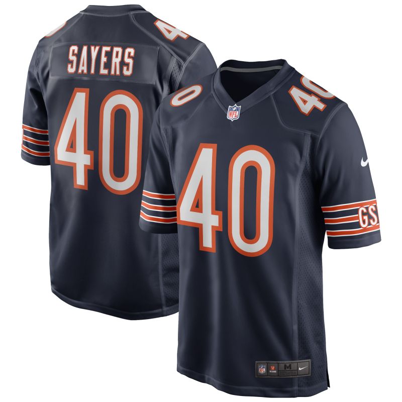 Men's Chicago Bears Gale Sayers Navy Game Retired Player Jersey