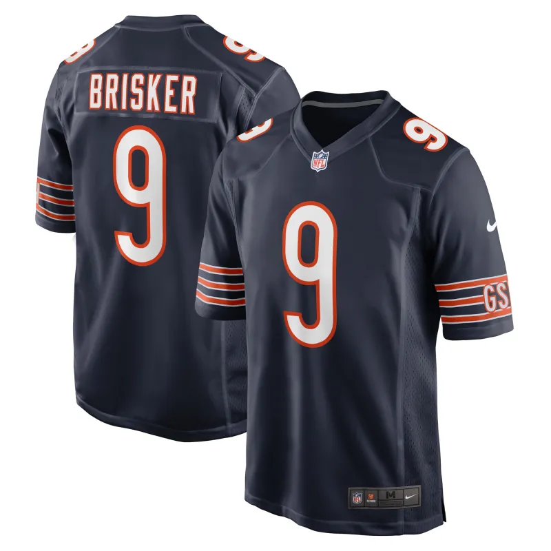 Men's Chicago Bears Jaquan Brisker Navy Game Player Jersey