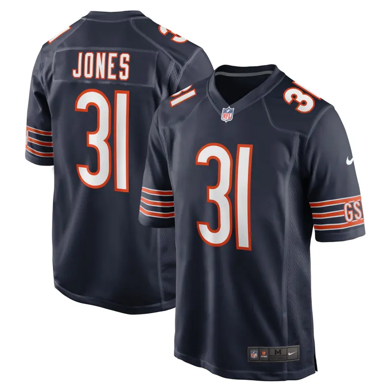 Men's Chicago Bears Jaylon Jones Navy Game Player Jersey