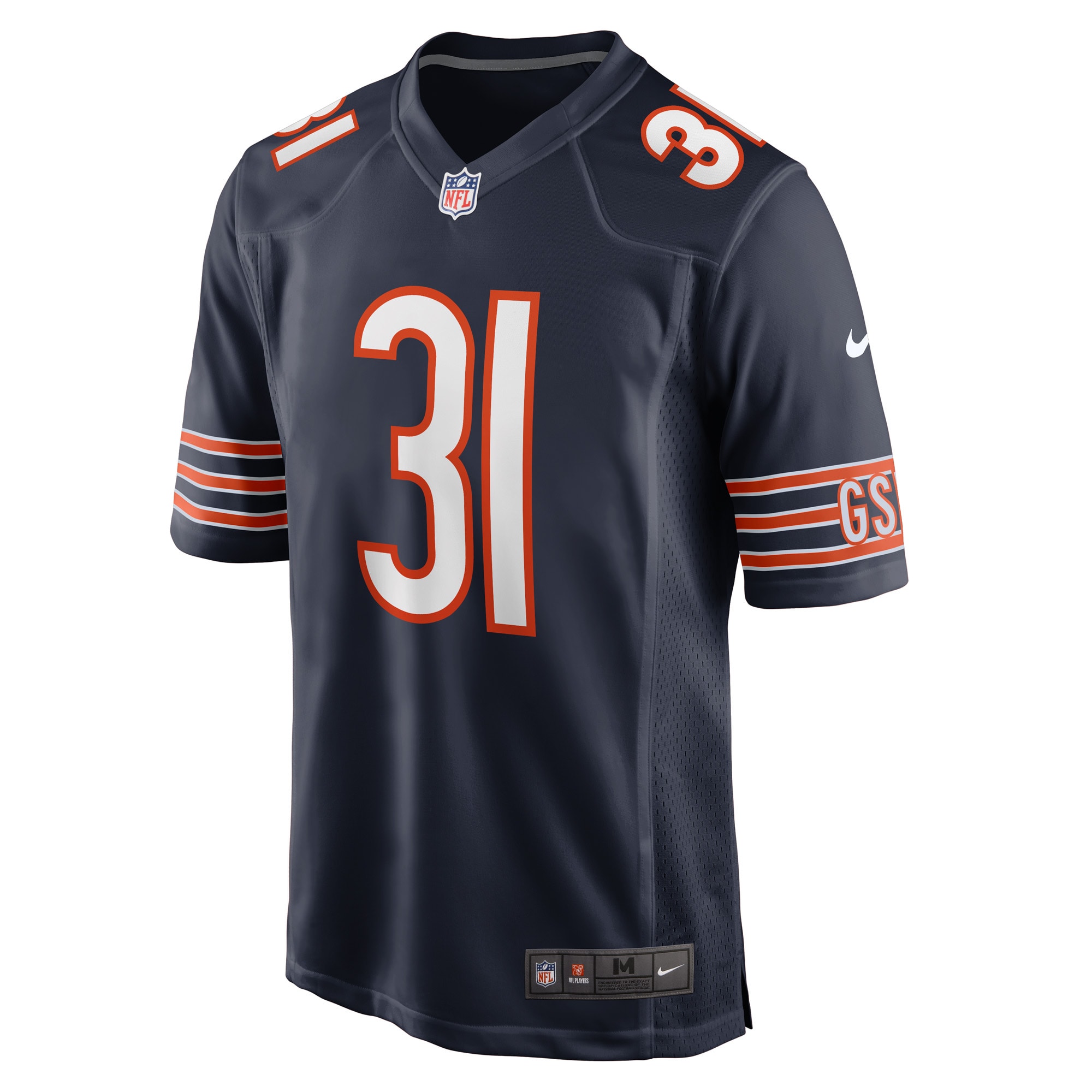 Men's Chicago Bears Jaylon Jones Navy Game Player Jersey