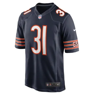 Men's Chicago Bears Jaylon Jones Navy Game Player Jersey 02