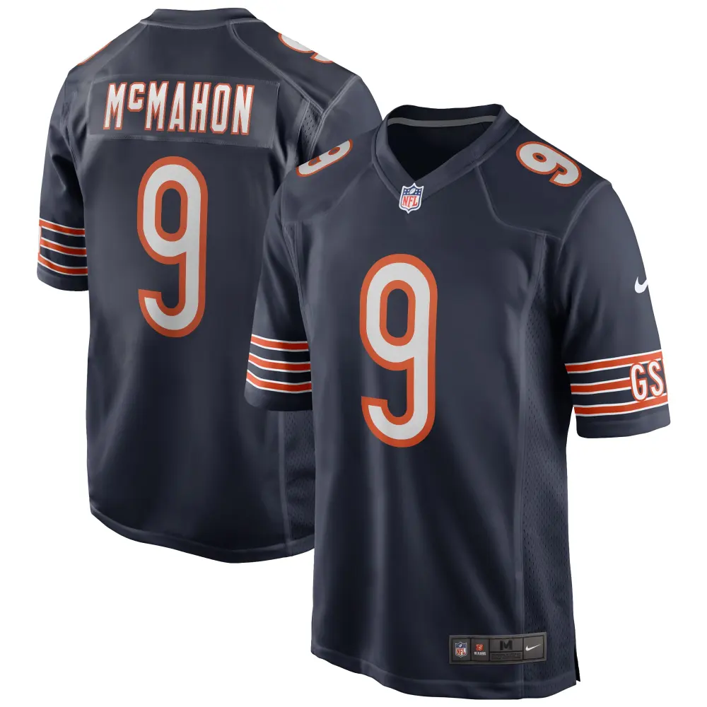 Men's Chicago Bears Jim McMahon Navy Game Retired Player Jersey
