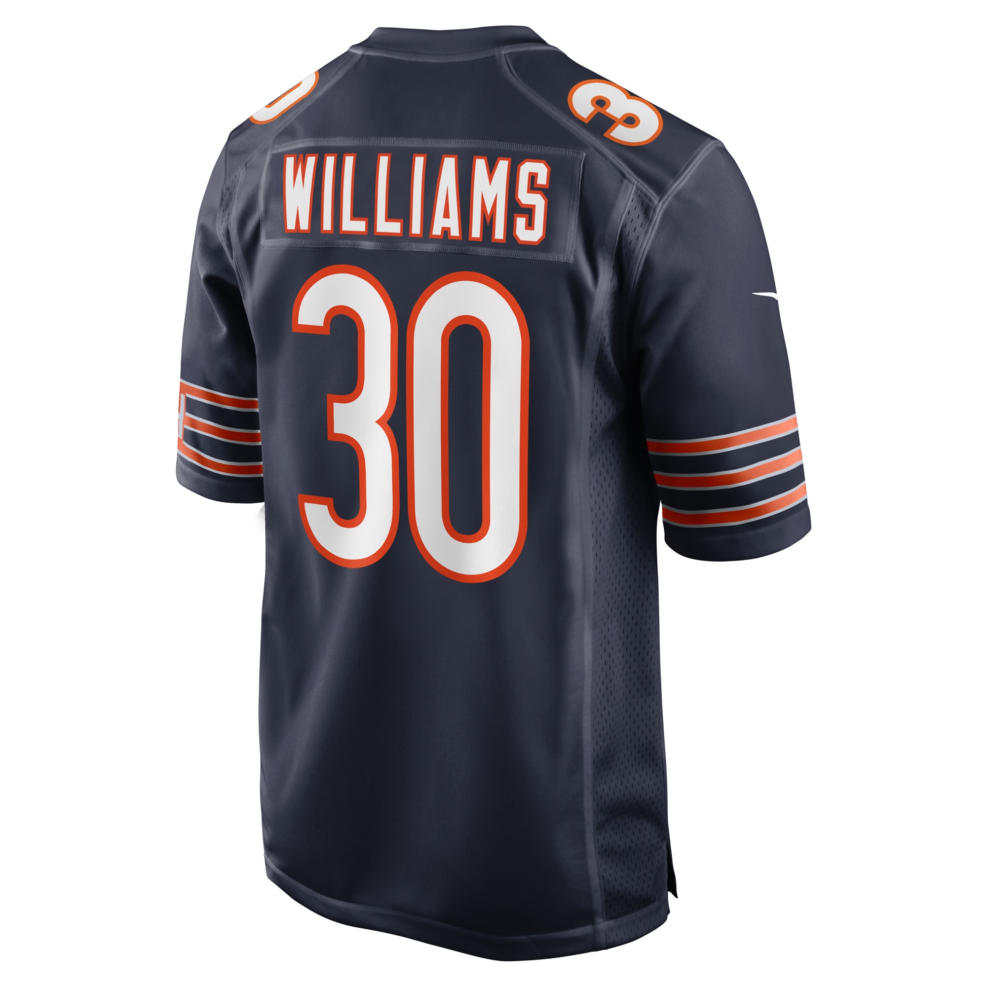 Men's Chicago Bears Joejuan Williams Navy Game Jersey