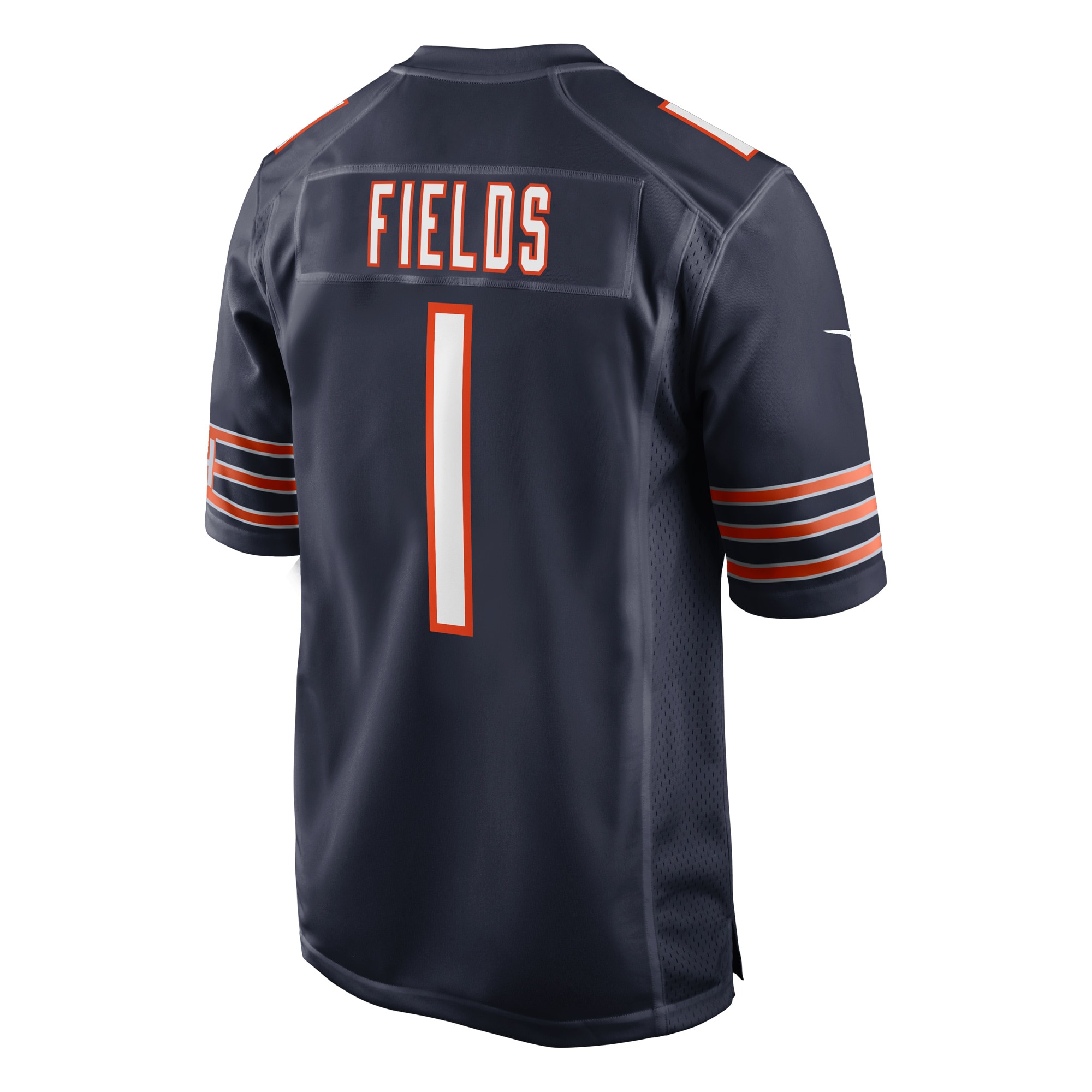 Men's Chicago Bears Justin Fields Navy Game Jersey