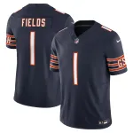 Men's Chicago Bears Justin Fields Navy Vapor F.U.S.E. Limited Jersey
