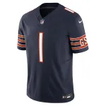 Men's Chicago Bears Justin Fields Navy Vapor F.U.S.E. Limited Jersey