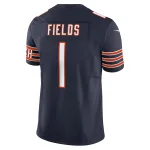 Men's Chicago Bears Justin Fields Navy Vapor F.U.S.E. Limited Jersey