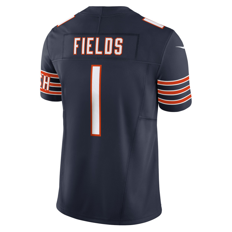 Men's Chicago Bears Justin Fields Navy Vapor F.U.S.E. Limited Jersey