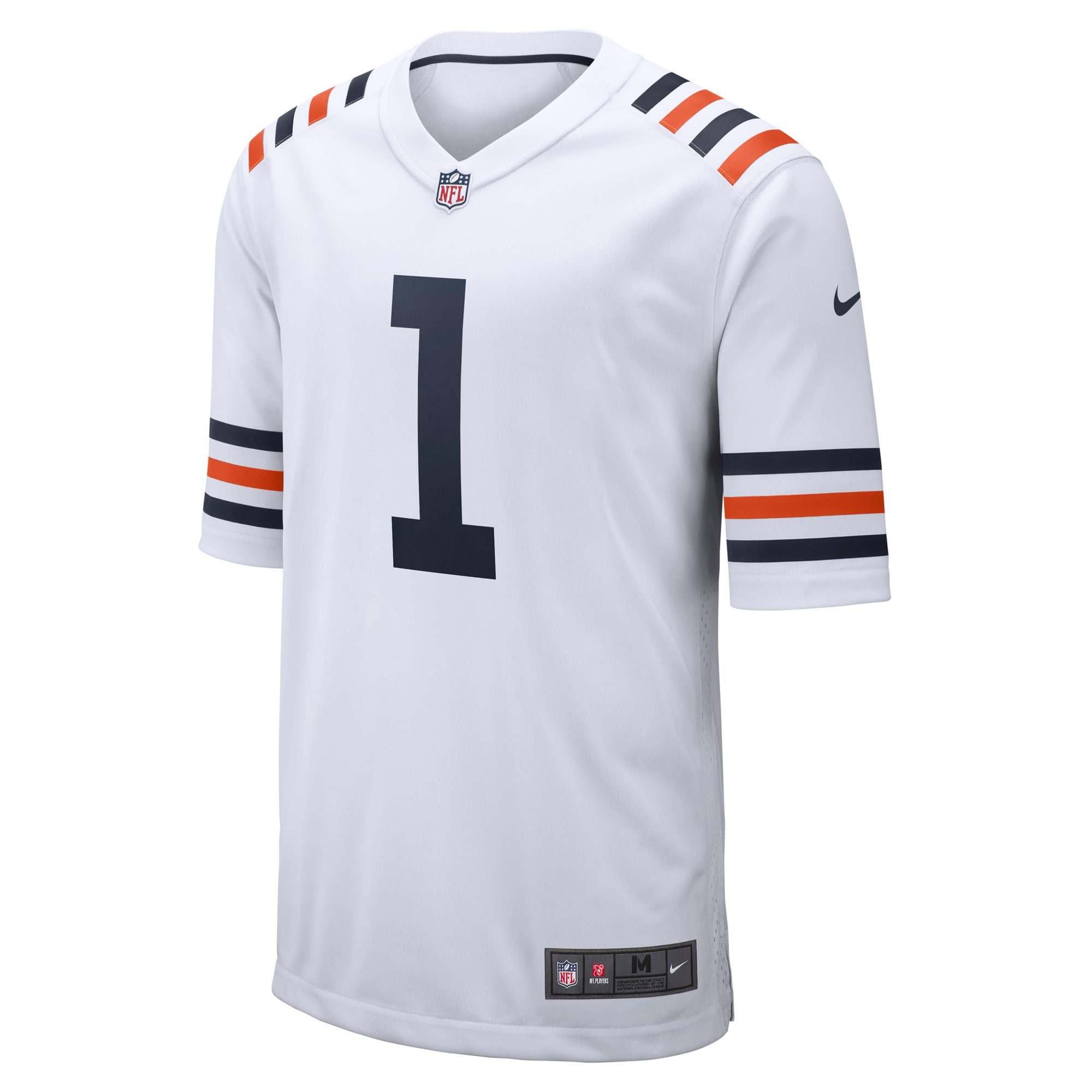 Men's Chicago Bears Justin Fields White 2021 NFL Draft First Round Pick Alternate Classic Game Jersey