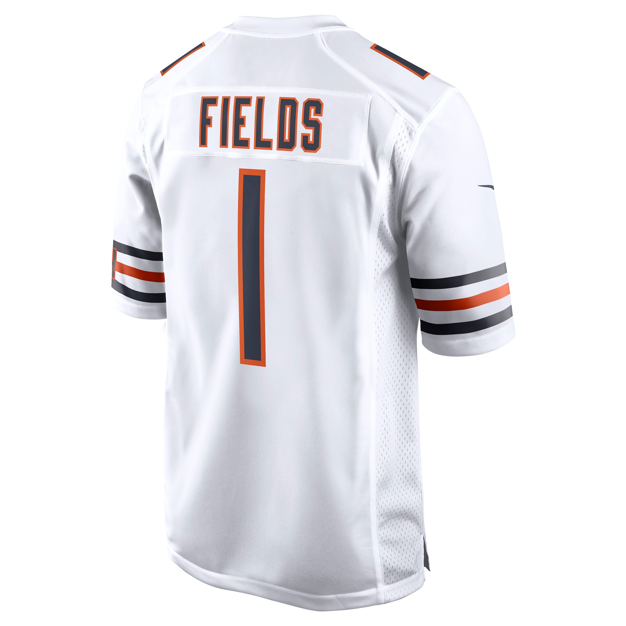 Men's Chicago Bears Justin Fields White Player Game Jersey