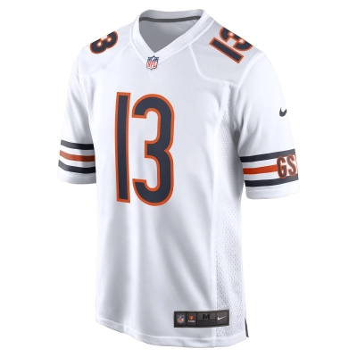 Men's Chicago Bears Keenan Allen White Game Jersey 02