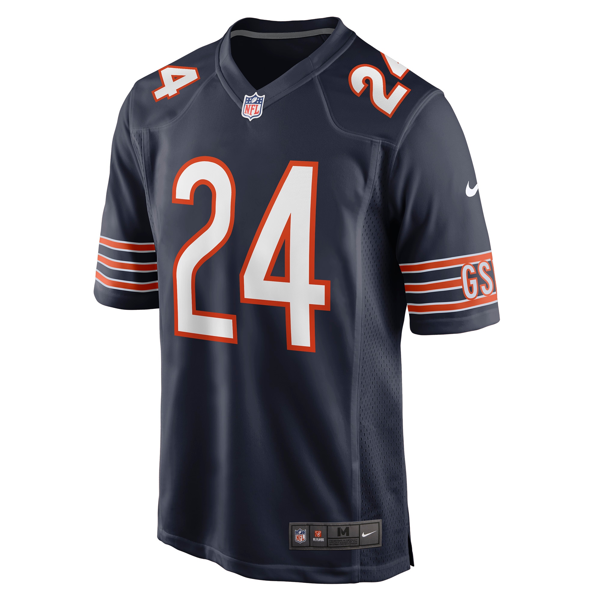 Men's Chicago Bears Khalil Herbert Navy Game Jersey