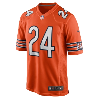 Men's Chicago Bears Khalil Herbert Orange Alternate Game Player Jersey 02