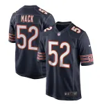 Men's Chicago Bears Khalil Mack Navy Game Player Jersey