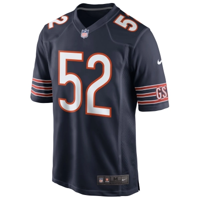 Men's Chicago Bears Khalil Mack Navy Game Player Jersey 02