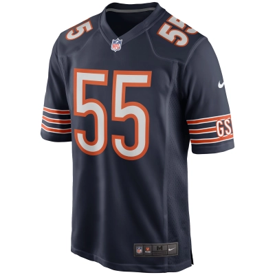 Men's Chicago Bears Lance Briggs Navy Game Retired Player Jersey 02