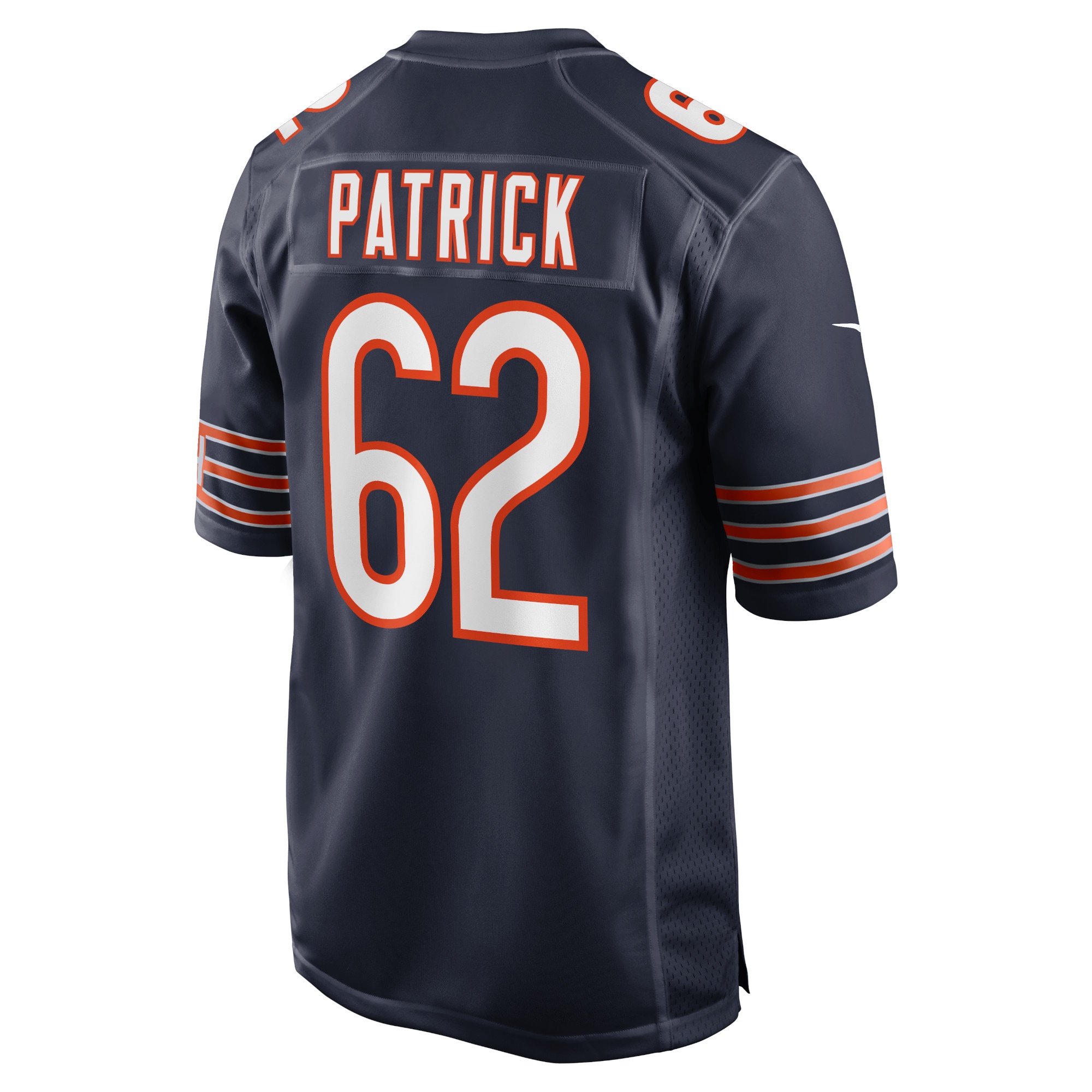 Men's Chicago Bears Lucas Patrick Navy Game Jersey