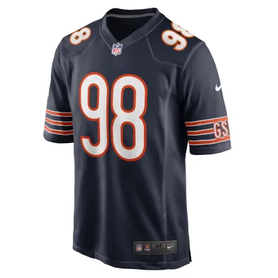 Men's Chicago Bears Montez Sweat Navy Game Jersey 02